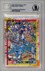 Frank Thomas 2020 Topps Project 2020 Autograph Card #193 BAS 10 (Light Blue)