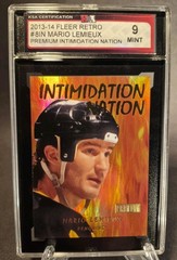 2012-13 FLEER RETRO Premium INTIMIDATION NATION #8 MARIO LEMIEUX KSA 9