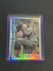2019 Topps Chrome – 1984 Topps Refractor #84TC-6 Jacob deGrom- New York Mets B1