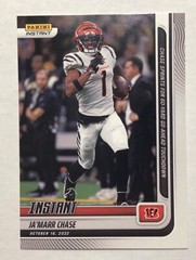 2022 PANINI INSTANT NFL JA’MARR CHASE #65 60 YD GO AHEAD TD BENGALS PR 169 LOW!