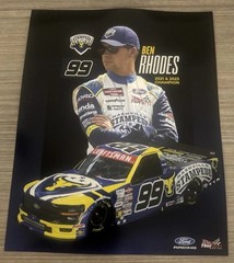 2026 Ben Rhodes Nashville Stampede Nascar Postcard
