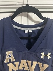 2022 Navy Midshipmen Game Used Issued Worn Under Armour Football Jersey