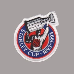 1993 NHL 100th Anniversary Stanley Cup Trophy Patch English Version