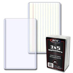 (25) 1 Full Pack – BCW 3 x 5 Photo Print Toploaders Holders Top Loader Toploader