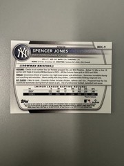 2025 Bowman Draft – Chrome Spencer Jones #BDC-9 Refractor (RC)