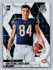 Colston Loveland 2025 Panini Mosaic #275 Mosaic White #/25 RC Variation