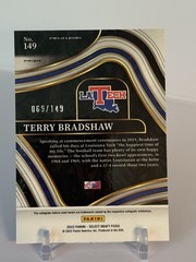 Terry Bradshaw 2022 Panini Select Draft Field Level Red Prizm /149 HOF LA TECH