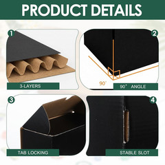 40 Pcs 400 Count Trading Card Storage Box Cardboard Baseball Card