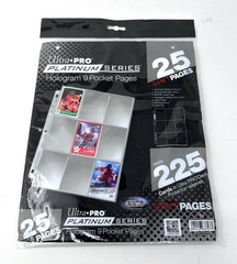 Ultra Pro Platinum Series Hologram 9 Pocket Pages Trading Card, 25 Pgs, 225 Card