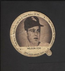 1953 Dixie Lids Nellie Fox Asselins Brand Chicago White Sox