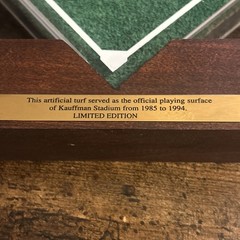 Kansas City KC Royals Stadium Piece Of History Limited Edition Turf Fielf MLB