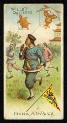 1900 CHINA, KITE FLYING W.D. & H.O. Wills Sports Of All Nations TRAVELLER #38