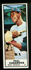 RARE Paul Casanova 1968 Hand Cut Bazooka Gum Box – Washington Senators | Vintage