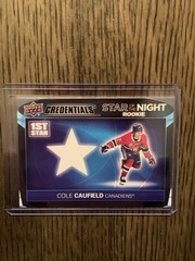 2021-22 Upper Deck Credentials – Cole Caufield 1st Star of the Night Rookie (RC)