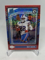 2024 Donruss Optic Ray Davis Red Mojo Rated Rookie Buffalo Bills