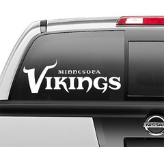 Minnesota Vikings Window Sticker Vinyl Decal any size any color