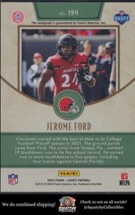 2022 Panini Legacy #194 Jerome Ford Rookies Penmanship Silver