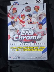 2021 MLB Topps Chrome Update Baseball Trading Cards Hanger Box – Factory Sealed