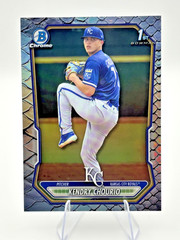 2026 Bowman #BCP-7 Kendry Chourio Chrome Reptilian Refractor 1st Royals