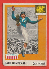 1955 TOPPS ALL AMERICAN – PAUL GOVERNALI #73 COLUMBIA POOR/FAIR