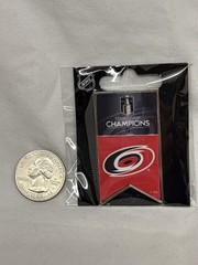 2026 Stanley Cup Champions Carolina Hurricanes Banner Team Logo Pin FREESHIP