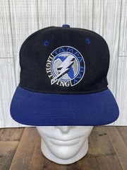 Vtg 90s NHL Tampa Bay Lightning #1 Apparel Fitted Hat Sz 7 1/8 *Made In USA*