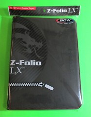BCW GAMING Z-FOLIO 9-POCKET LX ALBUM – BLACK, HOLDS 360 CARDS, ZIPPER CLOSURE