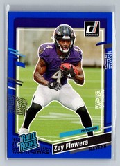 2023 Donruss #307 Zay Flowers Press Proof Blue