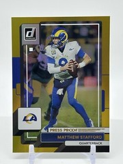 2022 Donruss Football Gold Press Proof Matthew Stafford #17