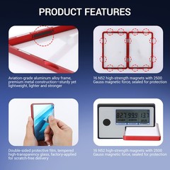 1-10x Magnetic Trading Card Case Protector One Touch Fits 35PT 55PT Card Holders