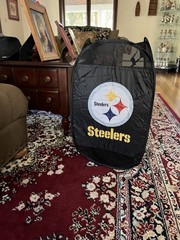 Pittsburgh Steelers Team Logo Mesh Hamper Folds Up Sturdy Laundry Hamper Cool