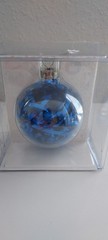 New York Giants Christmas Glass Ornament Box Collectible NFL Football USA