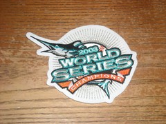 FLORIDA MARLINS 2003 WORLD SERIES PATCH 5 1/2 INCHES