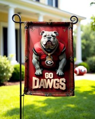 Georgia Bulldogs Garden Flag – Double-Sided 12×18 Inches UGA Sign