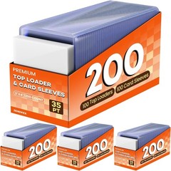 800 Card Sleeves Top Loaders for Cards, 3″ x 4″ Hard Plastic Toploaders, Base…