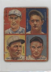 1935 Goudey 4-in-1 R321 Irving Burns Rollie Hemsley Frank Grube Bob Weiland n8a