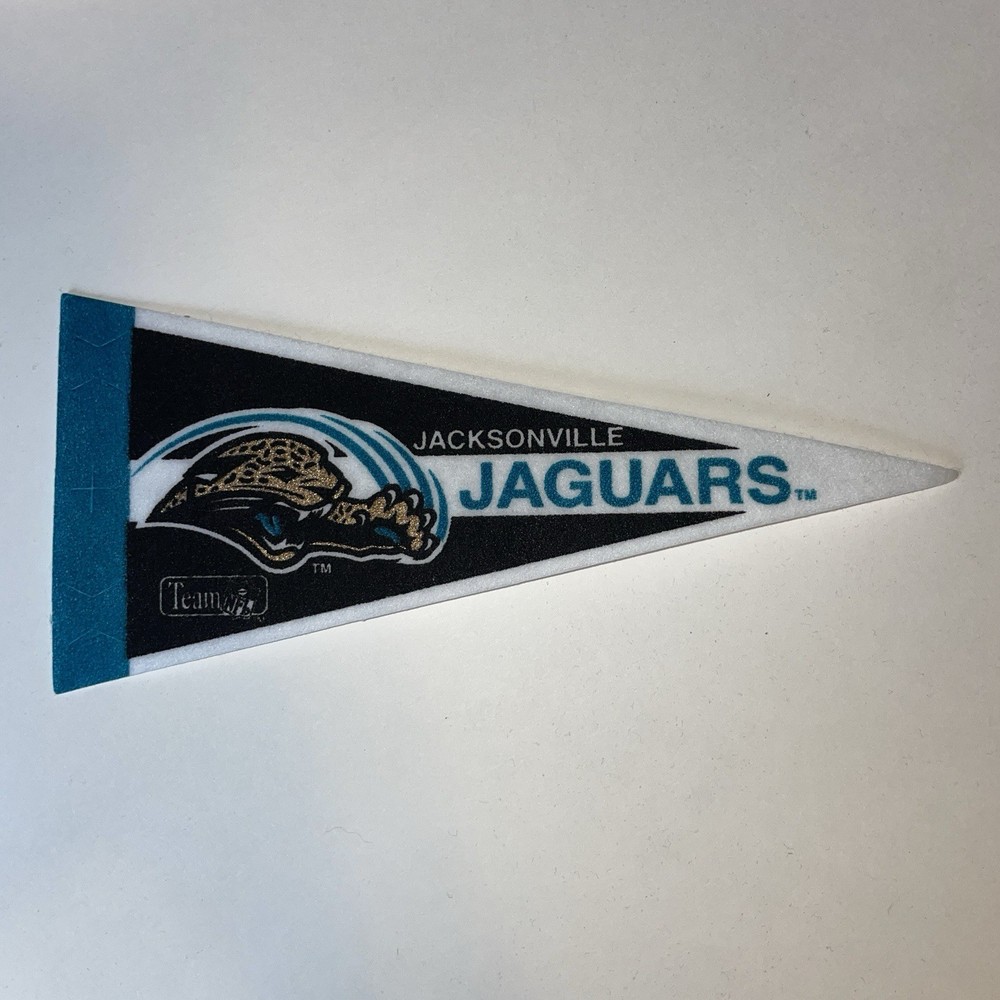 Jacksonville Jaguars Vintage NFL Football Mini Pennant 9″x4” Felt Banner Flag