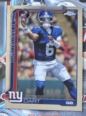 2025 Topps Chrome Jaxson Dart Rookie #306 Base RC New York Giants