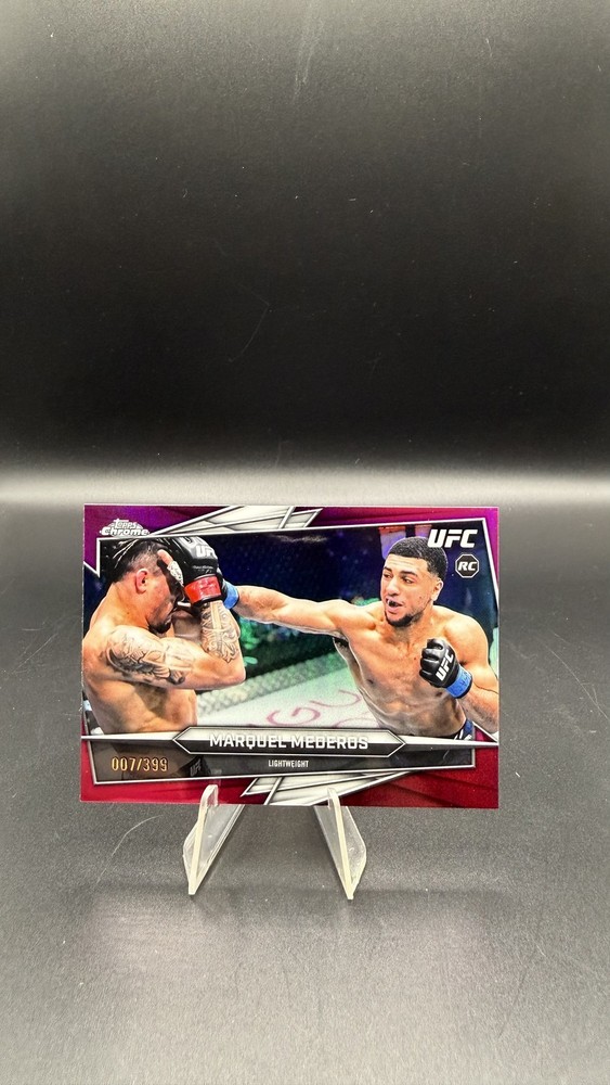 2026 Topps Chrome UFC #168 Marquel Mederos Magenta Refractor #/399