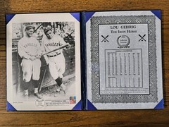 Babe Ruth Lou Gehrig Photo 8X10 Only 5000 Made USPS Stamped