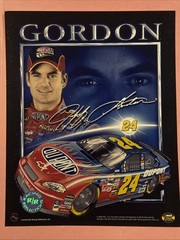NASCAR Jeff Gordon 10″x8.5″ print made in 2006 Racing Reflections seal