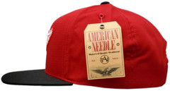 Detroit Red Wings Snapback Flat Bill Stitched Logo Red/Black