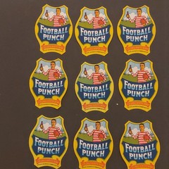 9 Vintage Football Stout & Football Punch unused bottle labels RUGBY FOOTBALL