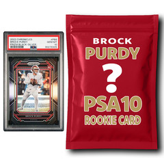 Brock Purdy PSA 10 Graded Football Rookie Card Mystery Pack