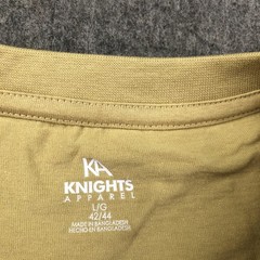 Vanderbilt Commodores Shirt Mens Large Gold NCAA Football Knights Apparel