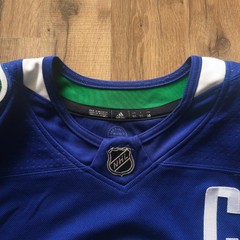VANCOUVER CANUCKS Quinn Hughes Home Orca Adidas Primegreen NHL Hockey Jersey 50