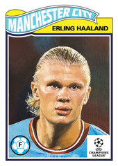 ERLING HAALAND 2023 UEFA Topps Living Set Card #510 Print Run 8072🔥 Manchester