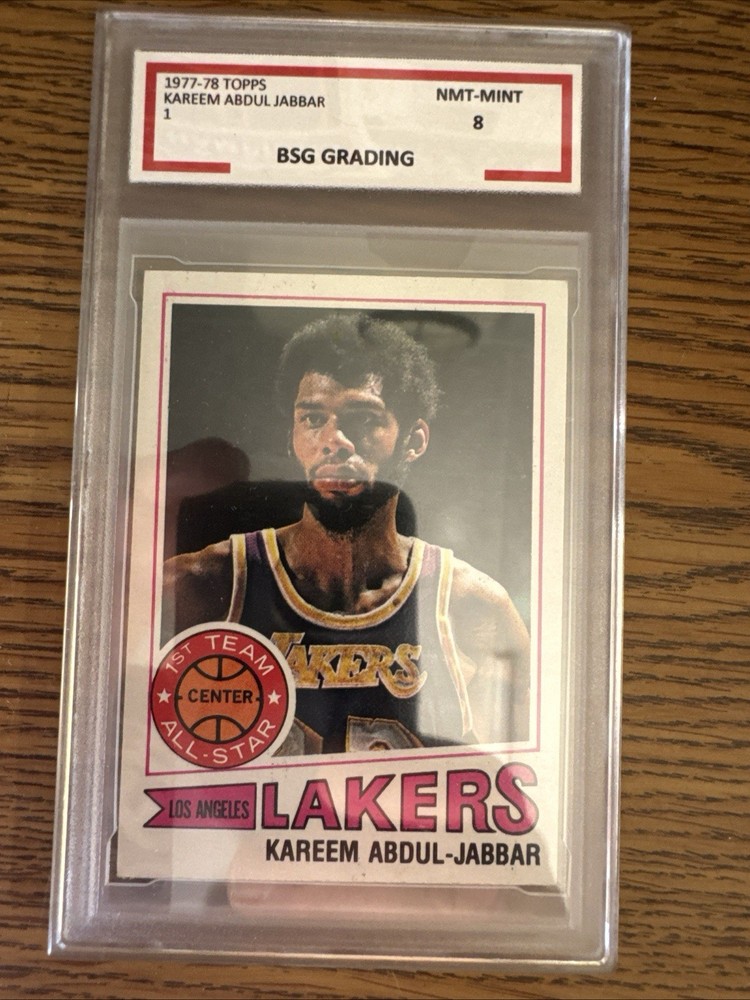Kareem Abdul-Jabbar 1977-78 Topps #1 BSG 8 NMT-MT Los Angeles Lakers HOFAll-Star