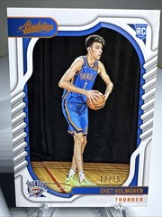 2022-23 Panini Chronicles – Absolute Chet Holmgren #102 Orange /75 (RC) NBA