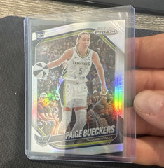 Panini 2025 Prizm WNBA Paige Bueckers #5 Dallas Wings Rookie Card (silver)